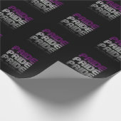 Papier Cadeau Fierté Rétro Asexuée (Coin)