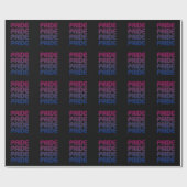 Papier Cadeau Fierté Rétro Bisexuelle (Plat)