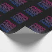 Papier Cadeau Fierté Rétro Bisexuelle (Coin)
