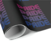 Papier Cadeau Fierté Rétro Bisexuelle (Coin rond)