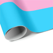 Papier cadeau Fierté Trans (Coin rond)