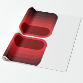 Papier Cadeau Fiery Contrast: Red & Black Luxe (Déroulé)