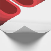 Papier Cadeau Fiery Contrast: Red & Black Luxe (Coin)