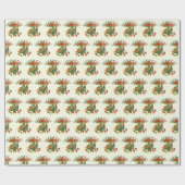 Papier Cadeau Fiesta Cactus, Guitare et Poivrons dansants (Plat)