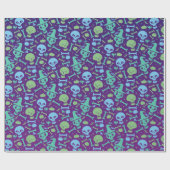 Papier Cadeau Fiesta de calaveras (Plat)