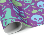 Papier Cadeau Fiesta de calaveras (Coin rond)