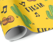 Papier Cadeau Fiesta mexicaine colorée (Coin rond)