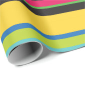 Papier Cadeau Fiesta mexicaine colorée (Coin rond)