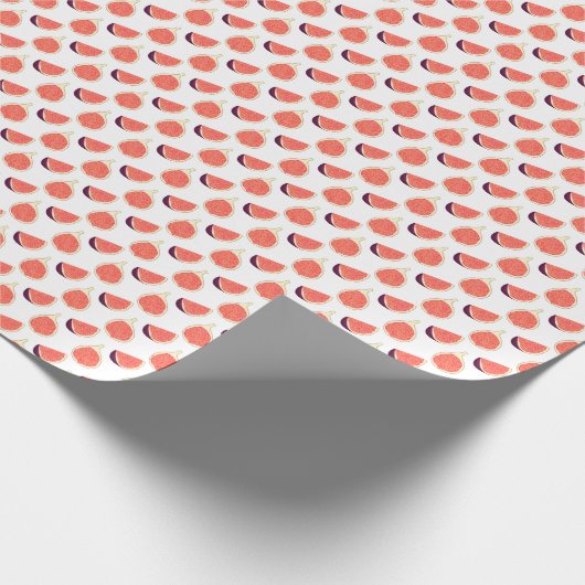 Papier Cadeau Fig mauve : motif coloré (Coin)