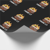 Papier Cadeau Figgin Lit Funny Figgy Pudding Pun Dark BG (Coin)