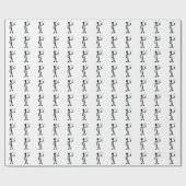 Papier Cadeau Figure de stick (Plat)