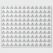 Papier Cadeau Figure du manche de tambour (Plat)