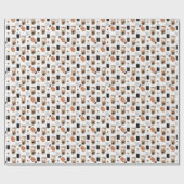 Papier Cadeau Fika - Brosse à froid et papier d'enveloppement de (Plat)