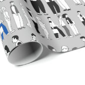 Papier Cadeau File d'attente, plus de file d'attente (Coin rond)