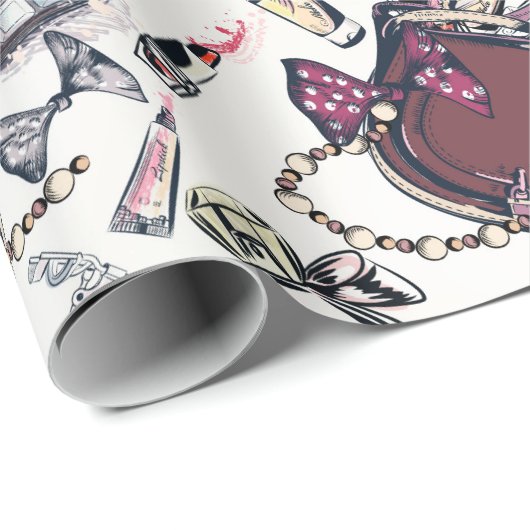 Papier Cadeau Fille (Coin rond)