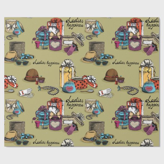 Papier Cadeau Fille (Plat)