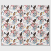 Papier Cadeau Fille adolescente Anniversaire (Plat)