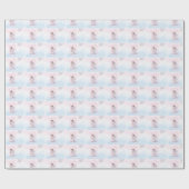 Papier Cadeau Fille, Ange de la première communion (Plat)