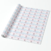 Papier Cadeau Fille, ange de première communion (Déroulé)