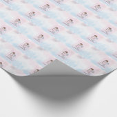 Papier Cadeau Fille, ange de première communion (Coin)