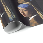 Papier Cadeau fille avec boucle d'oreille (Coin rond)