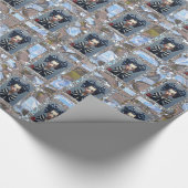 Papier Cadeau Fille avec les vaches Noël (Coin)