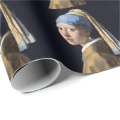 Papier Cadeau Fille avec perle à oreille 1665 Johannes Vermeer (Coin rond)