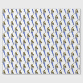 Papier Cadeau fille avec une queue de lapin (Plat)