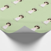 Papier Cadeau Fille d'anniversaire à la table cadeau (Coin)