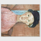 Papier Cadeau Fille dans un Casquette, Modigliani (Plat)