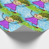 Papier Cadeau Fille dansante (Coin)