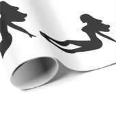 Papier Cadeau Fille de bavette (Coin rond)