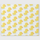 Papier Cadeau Fille de canard en caoutchouc  (Plat)