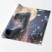 Papier Cadeau Fille de fantasy sombre / Esthétique (Déroulé)
