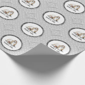 Papier Cadeau Fille de maman Chih Tzu (blanc tan) Chien Maman mi (Coin)