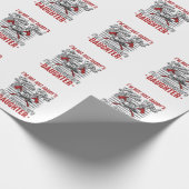Papier Cadeau Fille de pompier vintage (Coin)