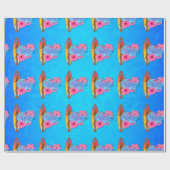 Papier Cadeau Fille de surfer (Plat)