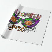 Papier Cadeau Fille d'Halloween (Déroulé)
