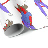 Papier Cadeau fille diable (Coin rond)