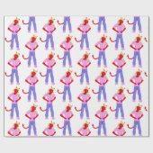 Papier Cadeau fille diable (Plat)