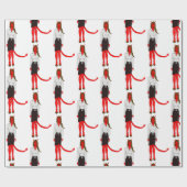Papier Cadeau fille diable (Plat)