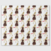 Papier Cadeau fille diable (Plat)