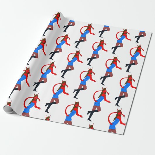 Papier Cadeau fille diable (Déroulé)