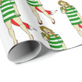 Papier Cadeau fille foy (Coin rond)