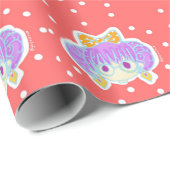 Papier Cadeau Fille Geeky (Coin rond)