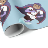 Papier Cadeau Fille impressionnante (Coin rond)