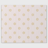 Papier Cadeau Fille juive bébé Simchat Bat Brit Bat rose (Plat)