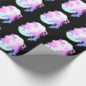 Papier Cadeau Fille mignonne déplaisante en pastel de Kawaii de (Coin)