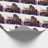Papier Cadeau Fille noire quel meme (Coin)