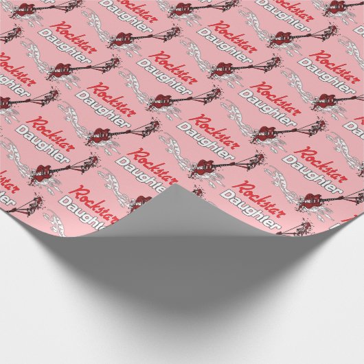 Papier Cadeau Fille Rockstar (Coin)